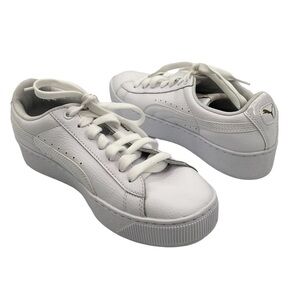 Puma White Soft Foam Platform Sneakers Size 6.5 Women's